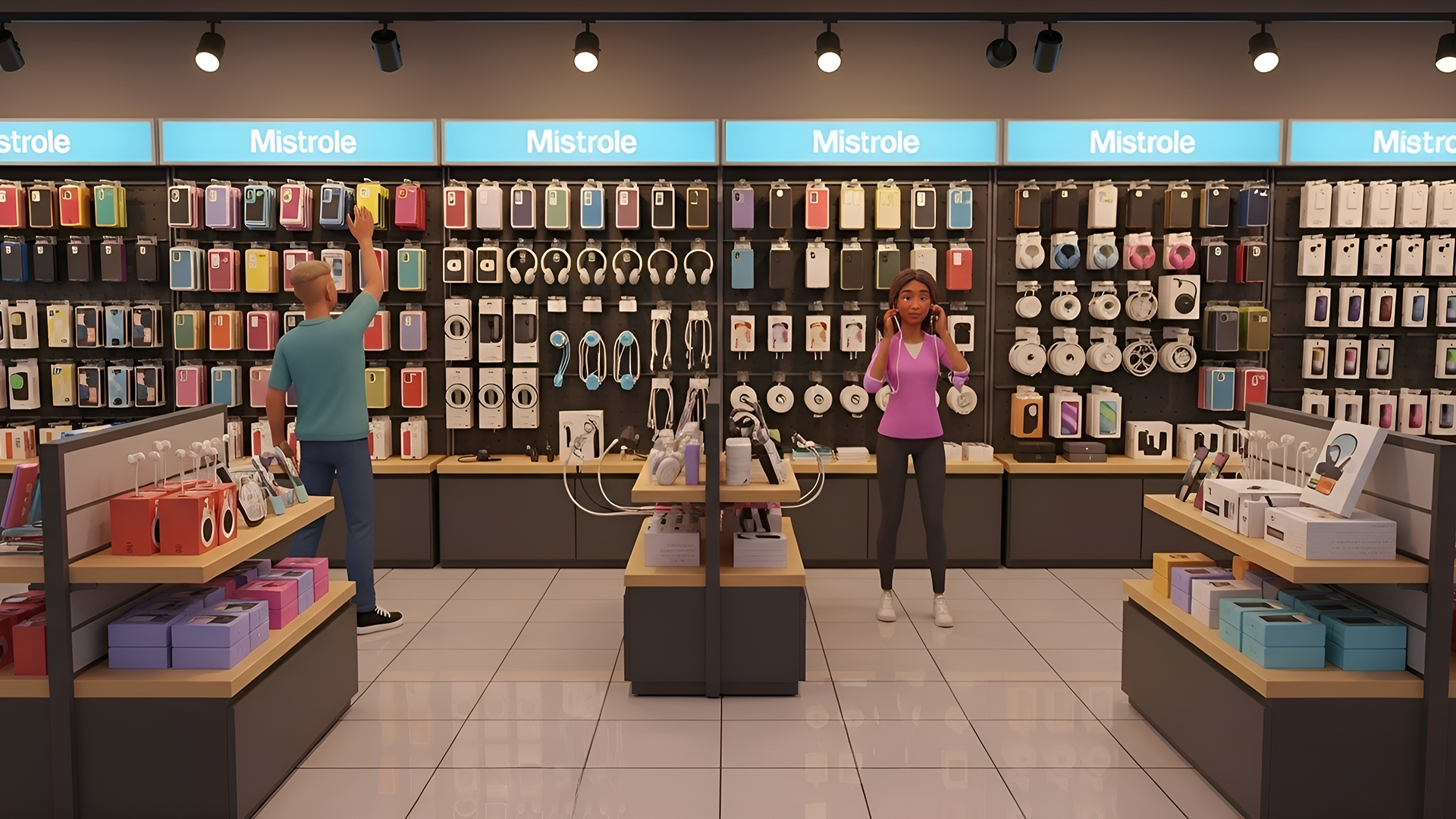اسکرین شات 4 بازی Supermarket: Mobile Shop Sim