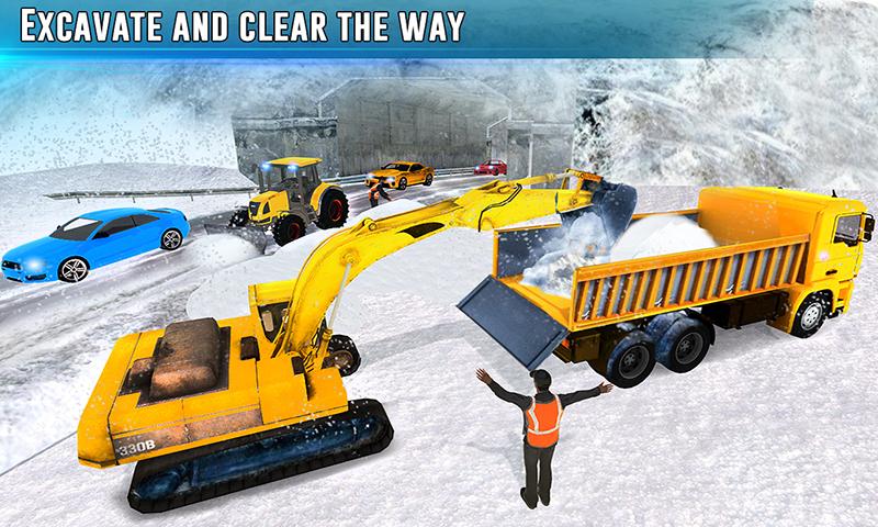 اسکرین شات 2 بازی Grand Snow Excavator Sim truck
