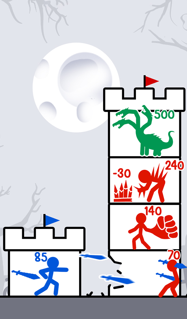 اسکرین شات 2 بازی Stick Shadow Fight: Hero Tower