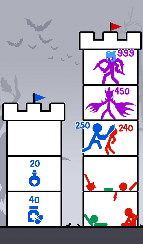 اسکرین شات 6 بازی Stick Shadow Fight: Hero Tower