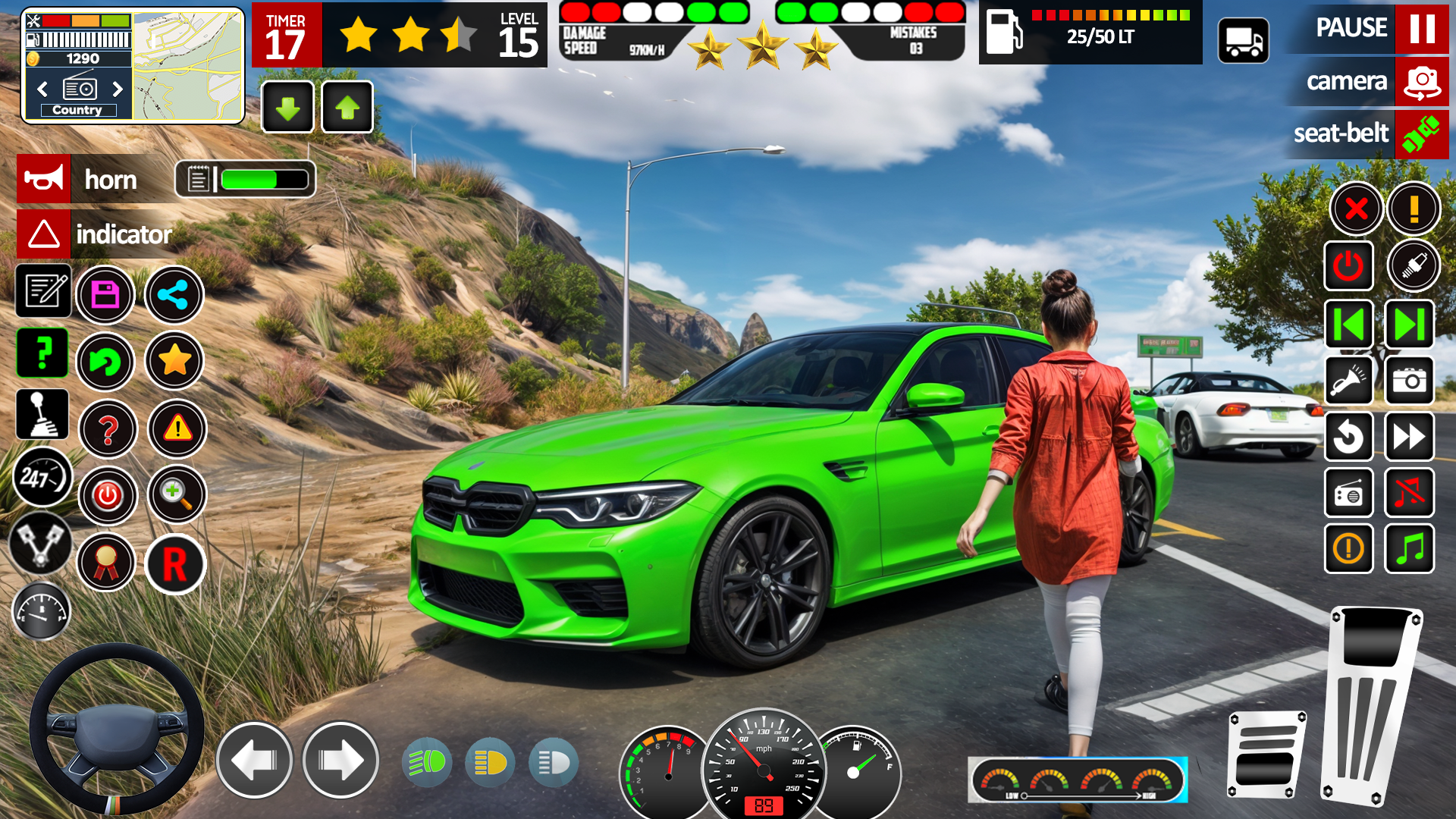 اسکرین شات 2 بازی US Car Parking School Car Game