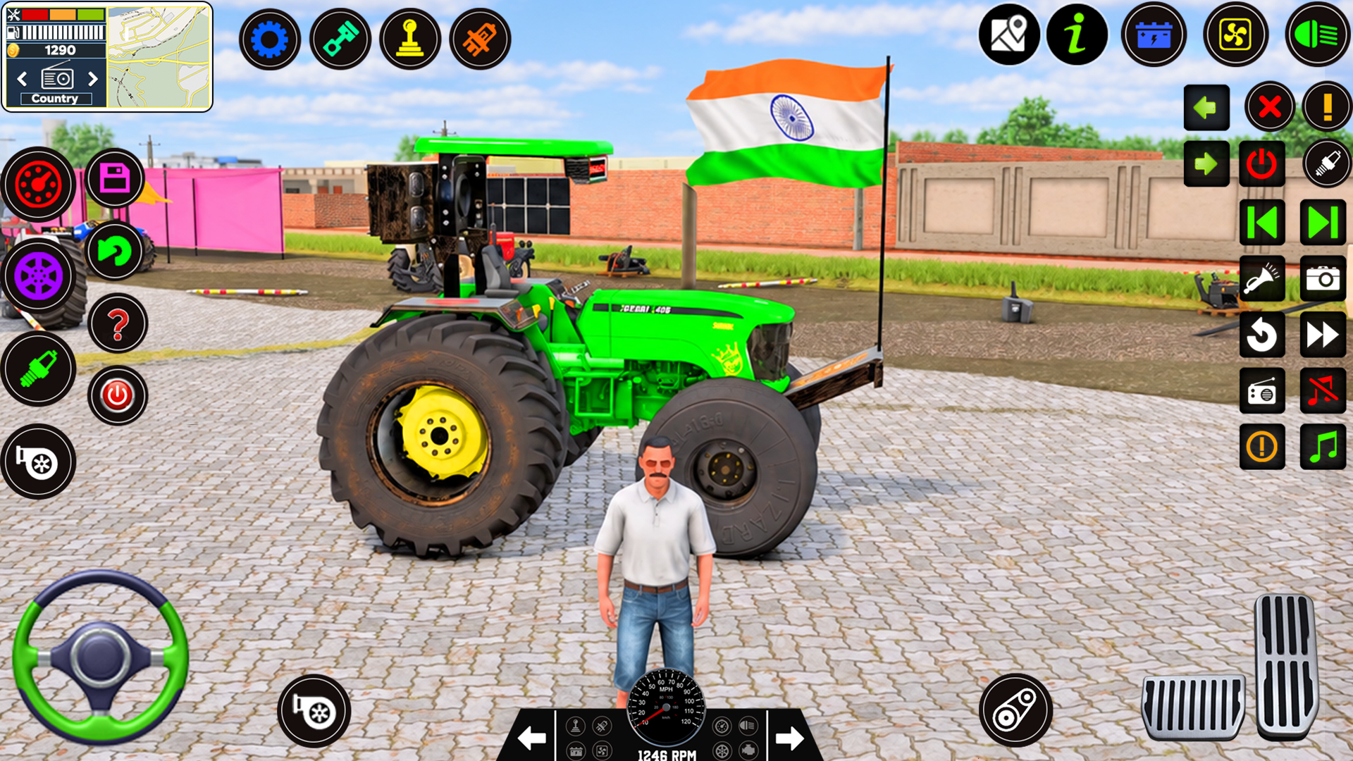 اسکرین شات 2 بازی Indian Tractor Games Simulator