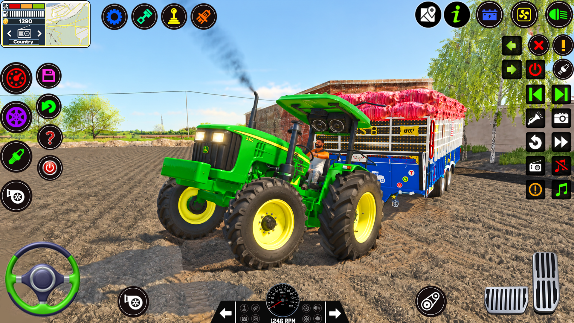 اسکرین شات 1 بازی Indian Tractor Games Simulator