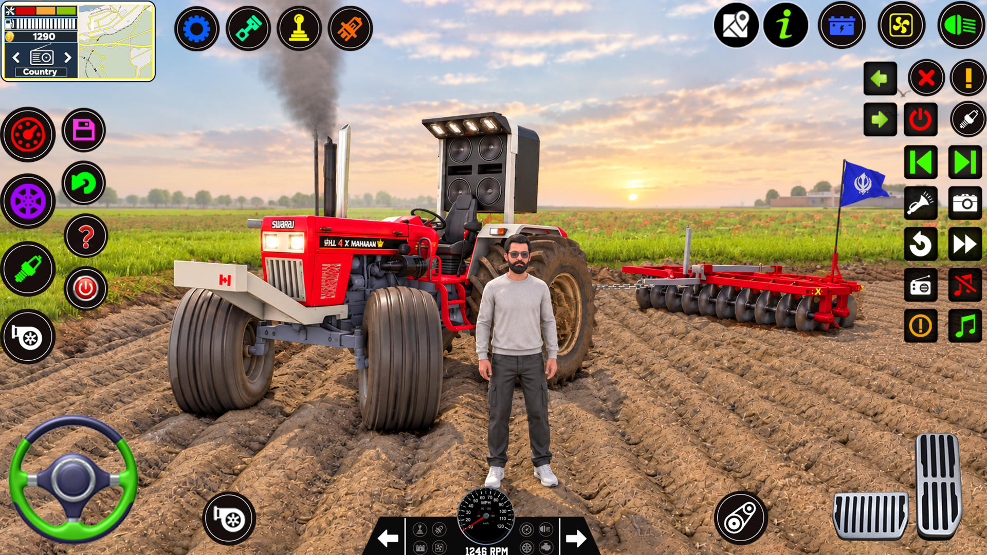 اسکرین شات 3 بازی Indian Tractor Games Simulator