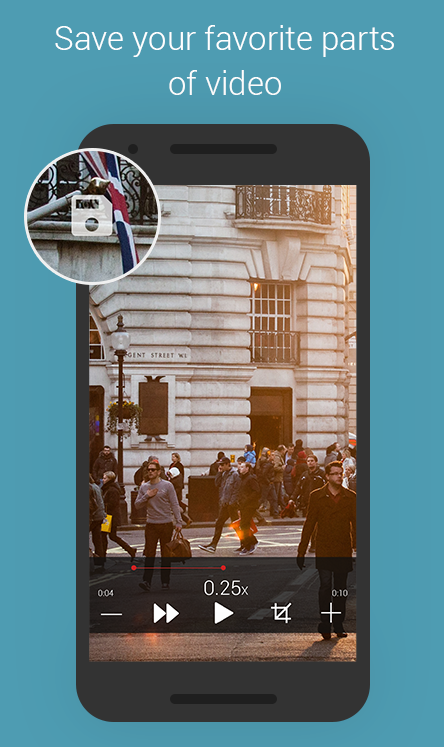 اسکرین شات 1 برنامه Slow Motion Video Zoom Player