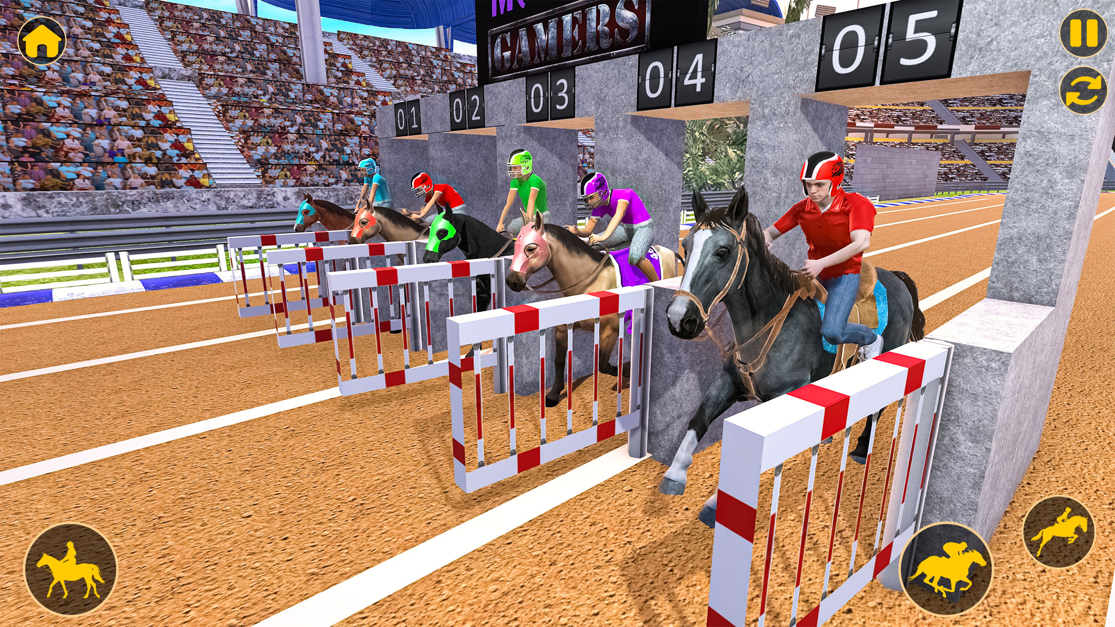 اسکرین شات 1 بازی Horse Rider Racing 3D