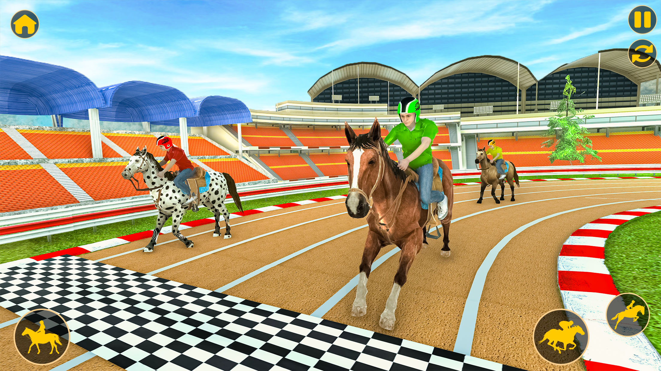 اسکرین شات 2 بازی Horse Rider Racing 3D