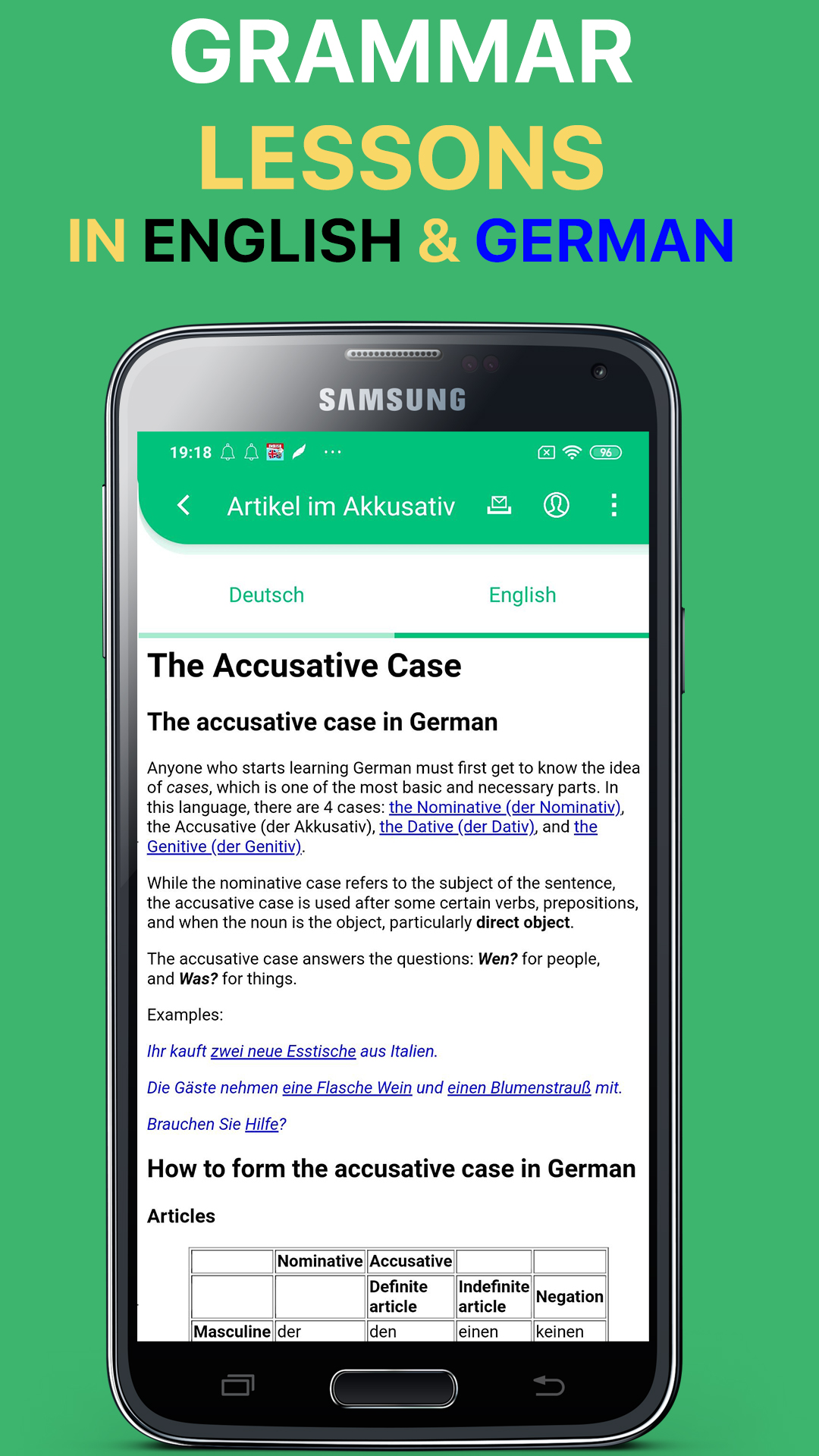 اسکرین شات 2 برنامه Learn German With Explanation