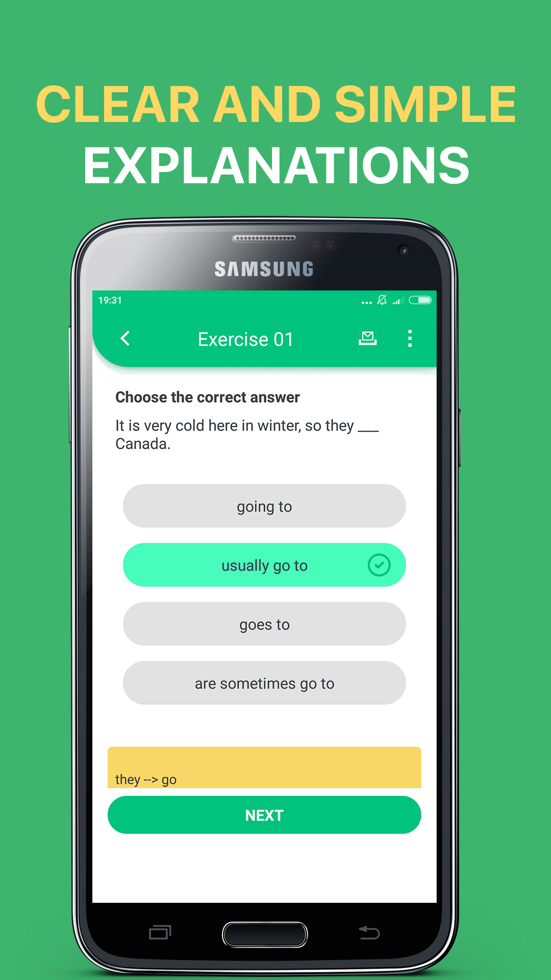 اسکرین شات 3 برنامه English Grammar Exercises