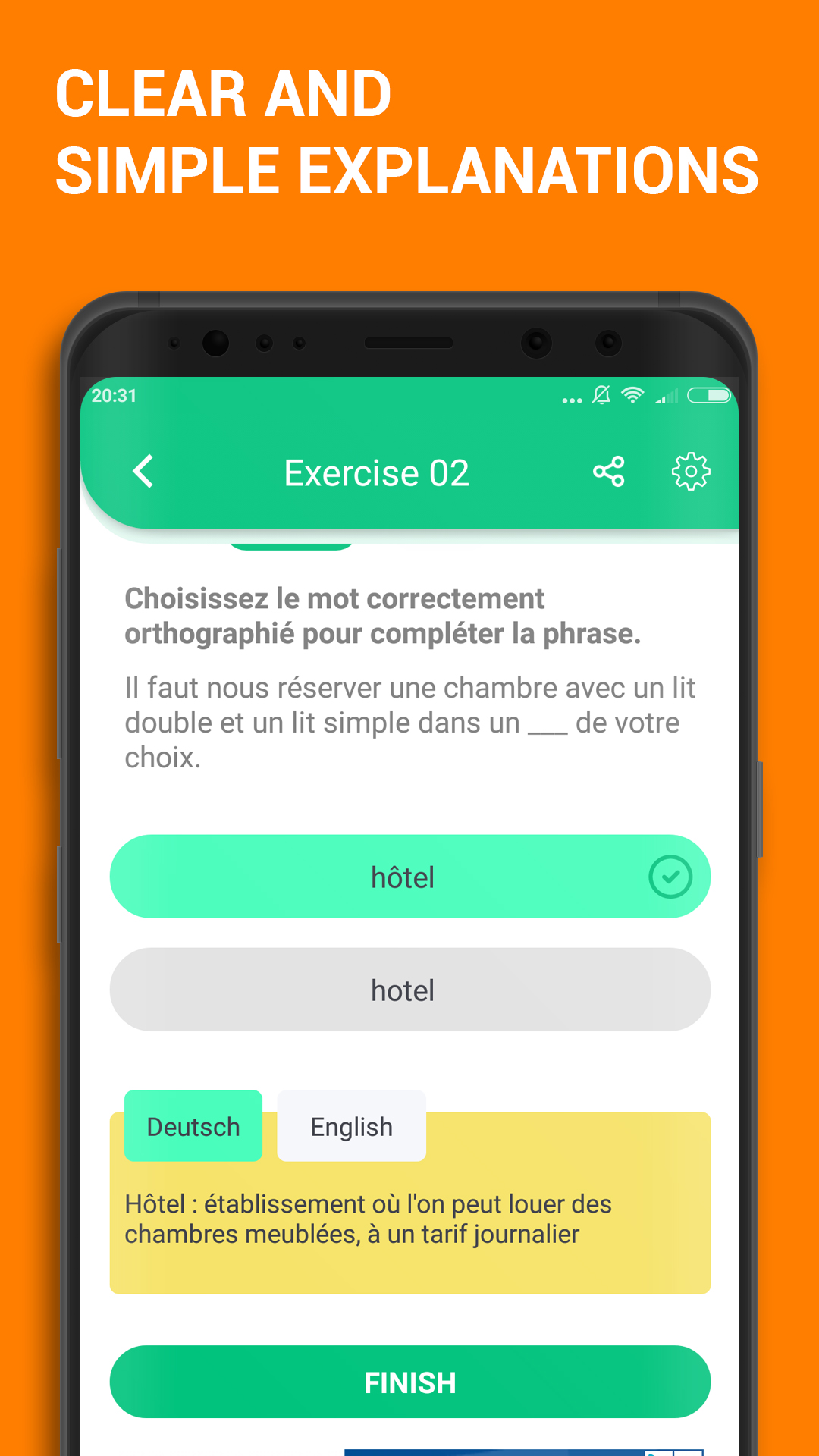اسکرین شات 3 برنامه Learn French Beginner Grammar