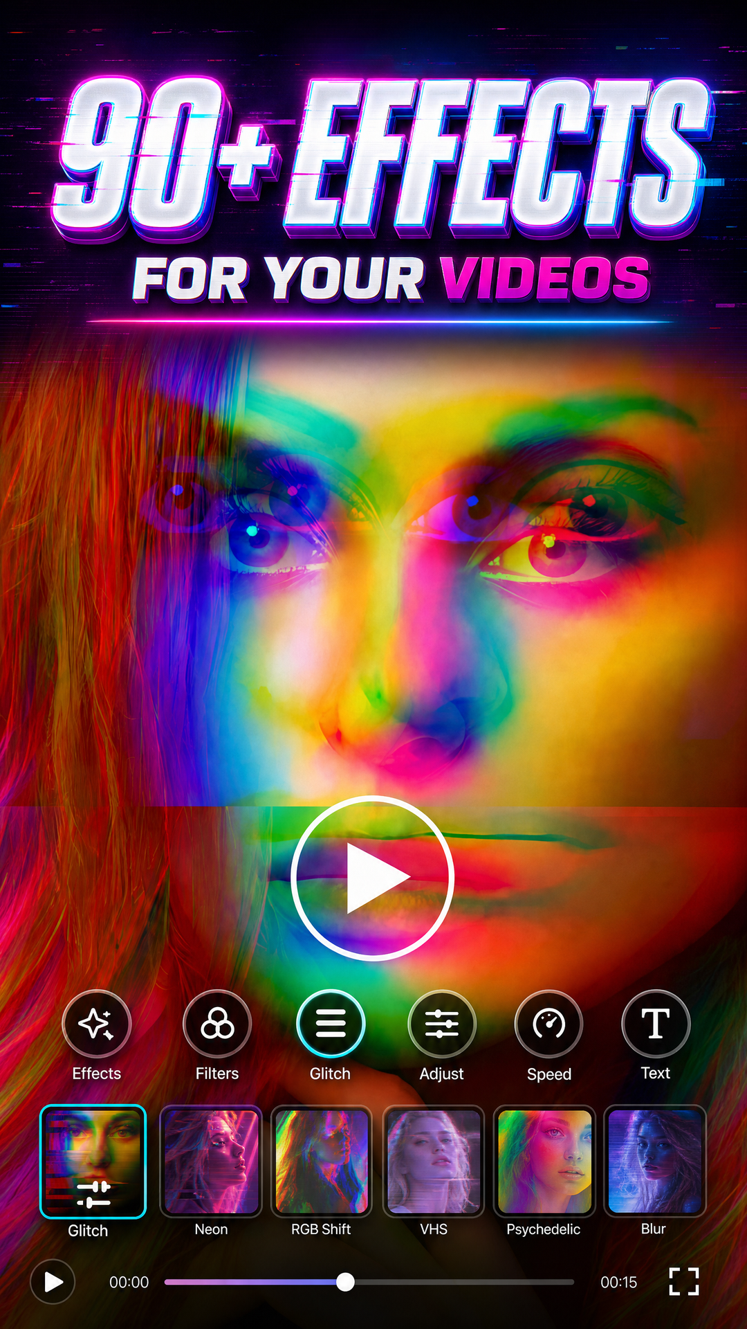اسکرین شات 1 برنامه Video Effects & Filters V2Art