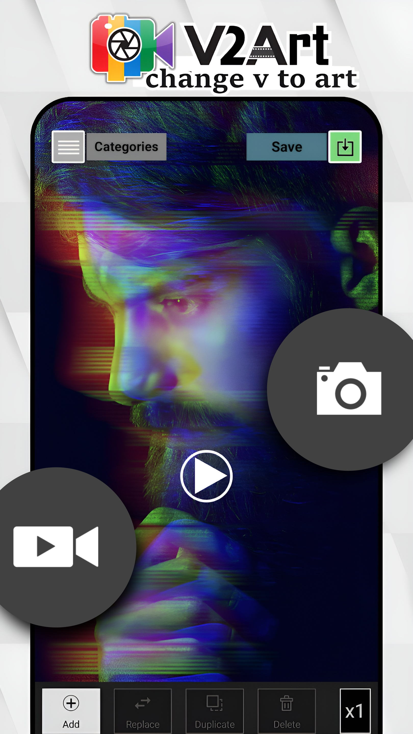 اسکرین شات 5 برنامه Video Effects & Filters V2Art