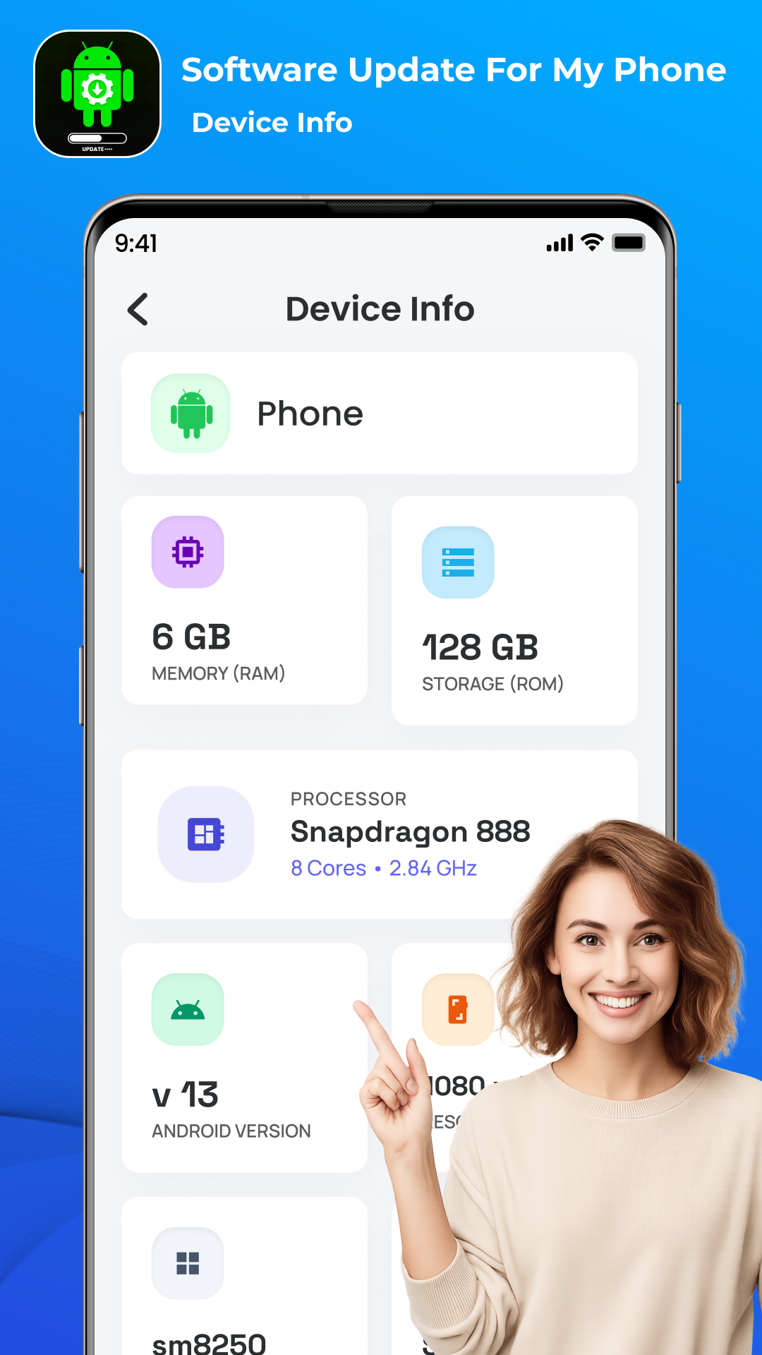 اسکرین شات 5 برنامه Software Update for my phone