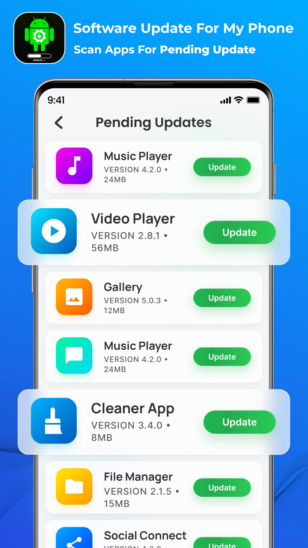 اسکرین شات 2 برنامه Software Update for my phone