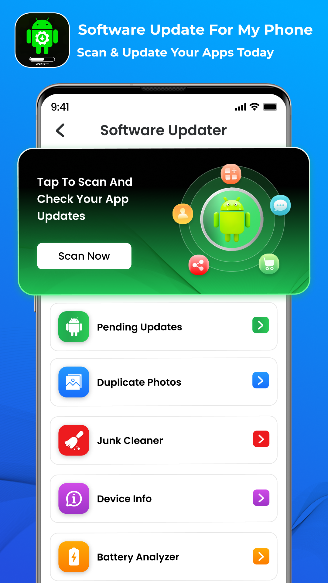 اسکرین شات 1 برنامه Software Update for my phone