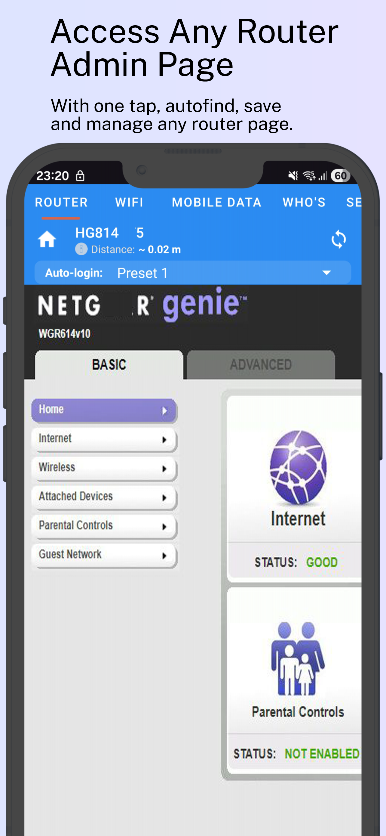 اسکرین شات 2 برنامه Any Router Admin - WiFi Setup
