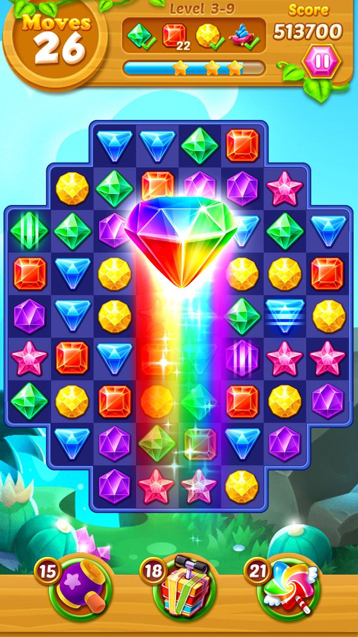 اسکرین شات 2 بازی Jewels Track - Match 3 Puzzle