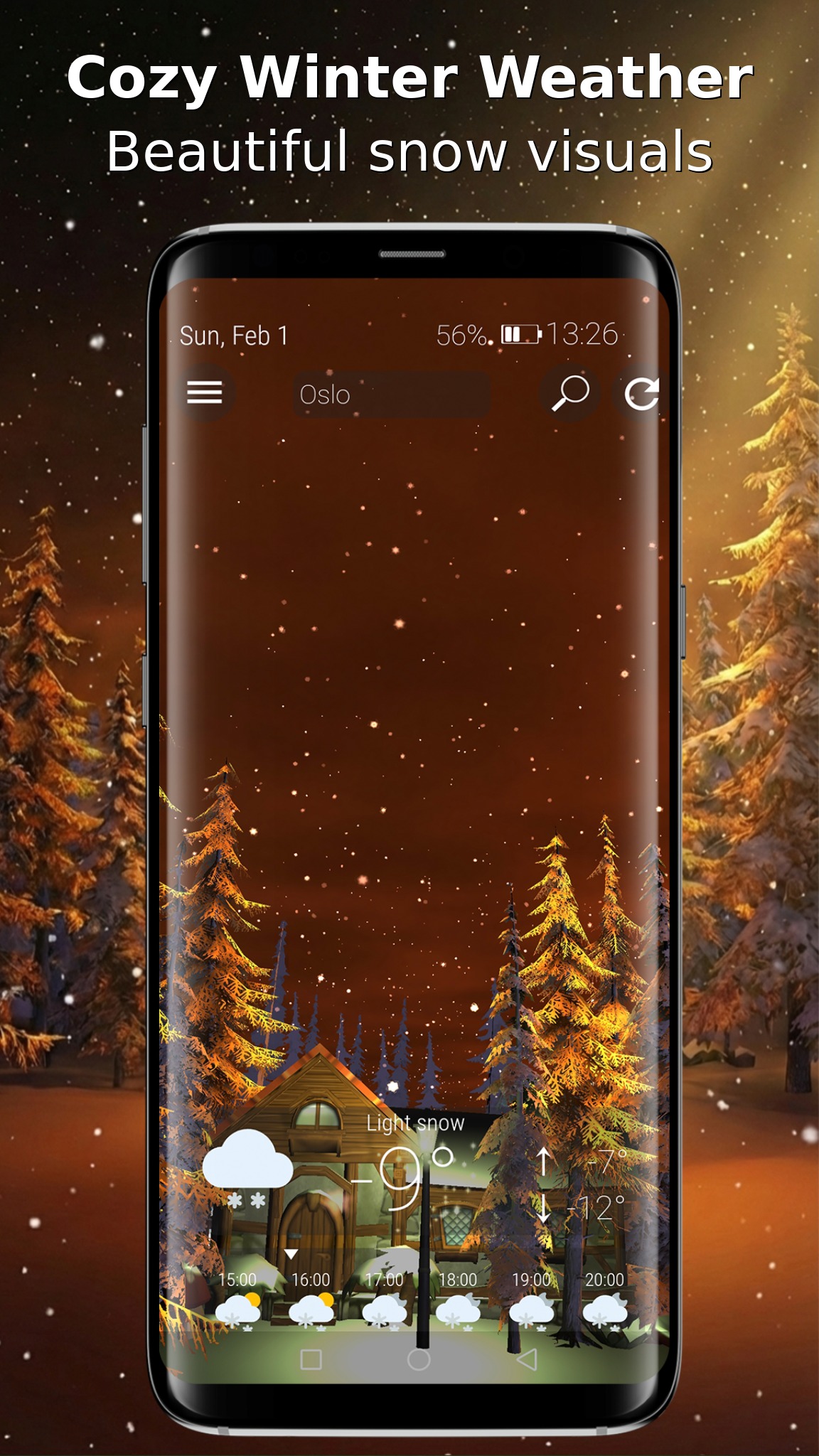 اسکرین شات 1 برنامه Animated 3D Weather