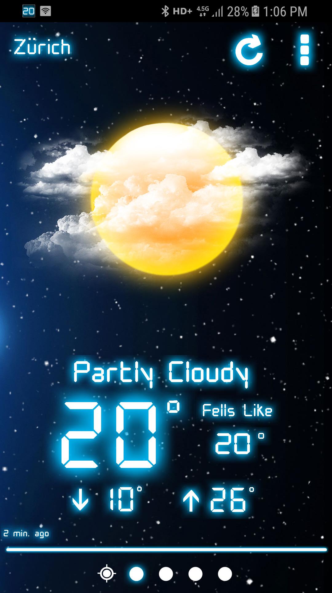 اسکرین شات 1 برنامه Weather Neon