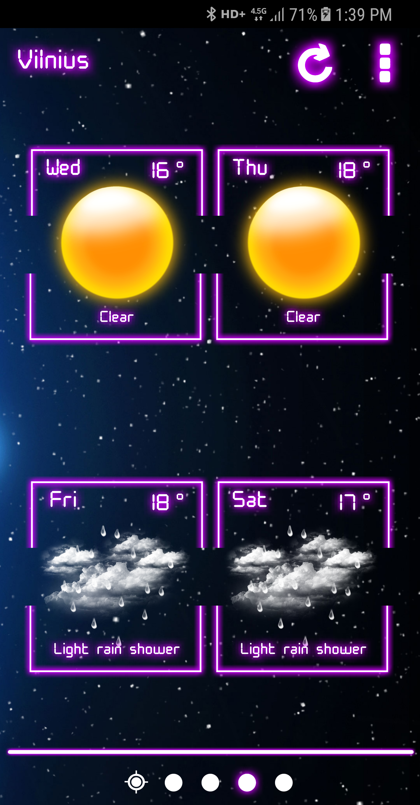اسکرین شات 3 برنامه Weather Neon
