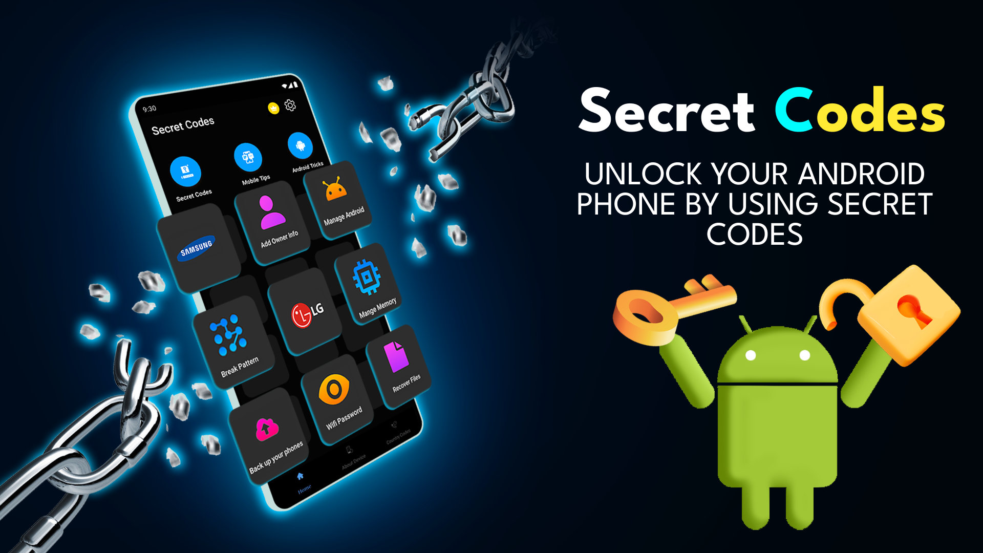 اسکرین شات 8 برنامه Secret Codes And Android Hacks