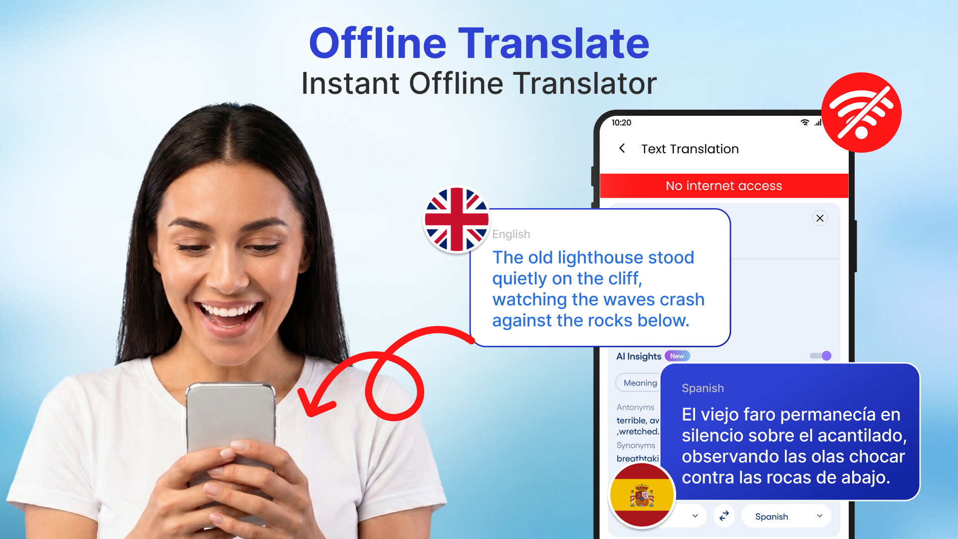 اسکرین شات 3 برنامه All Languages Translator