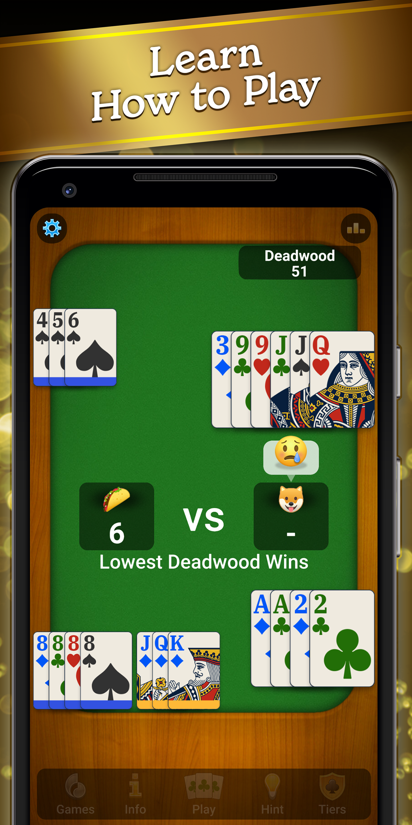 اسکرین شات 2 بازی Gin Rummy Classic