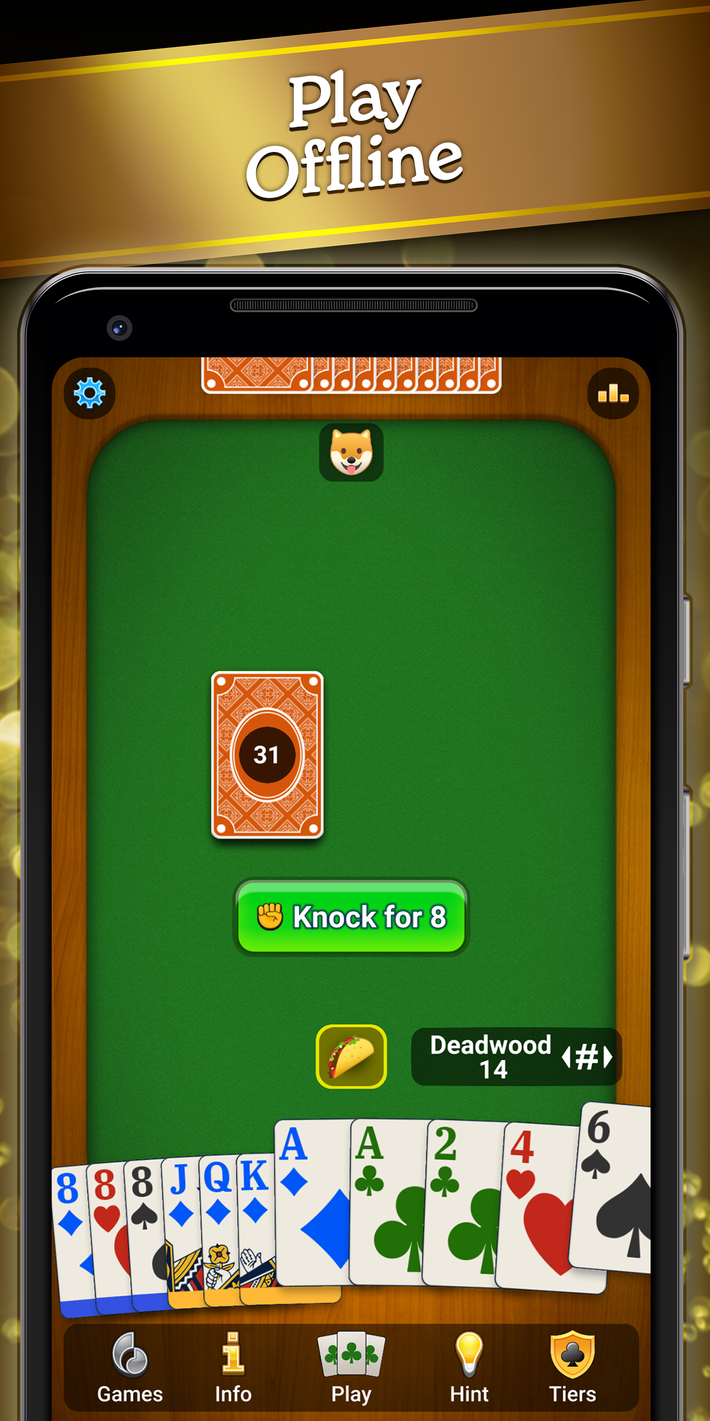 اسکرین شات 5 بازی Gin Rummy Classic