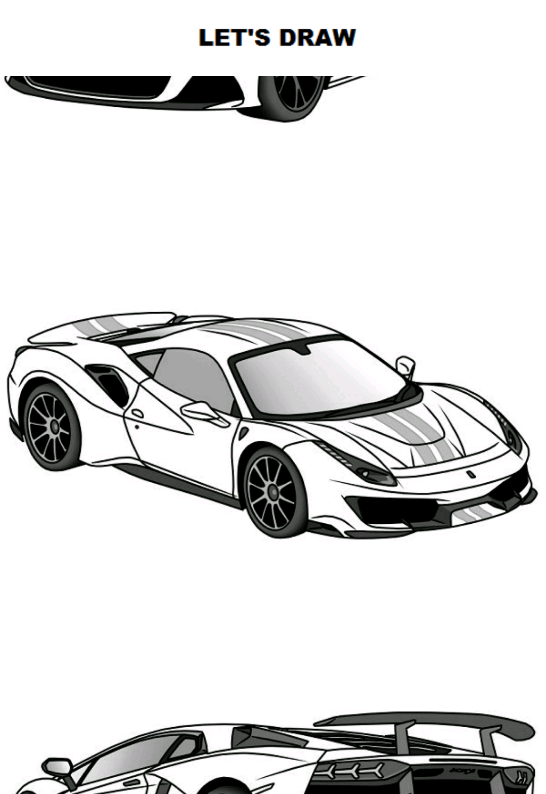 اسکرین شات 1 برنامه Draw Cars: Super