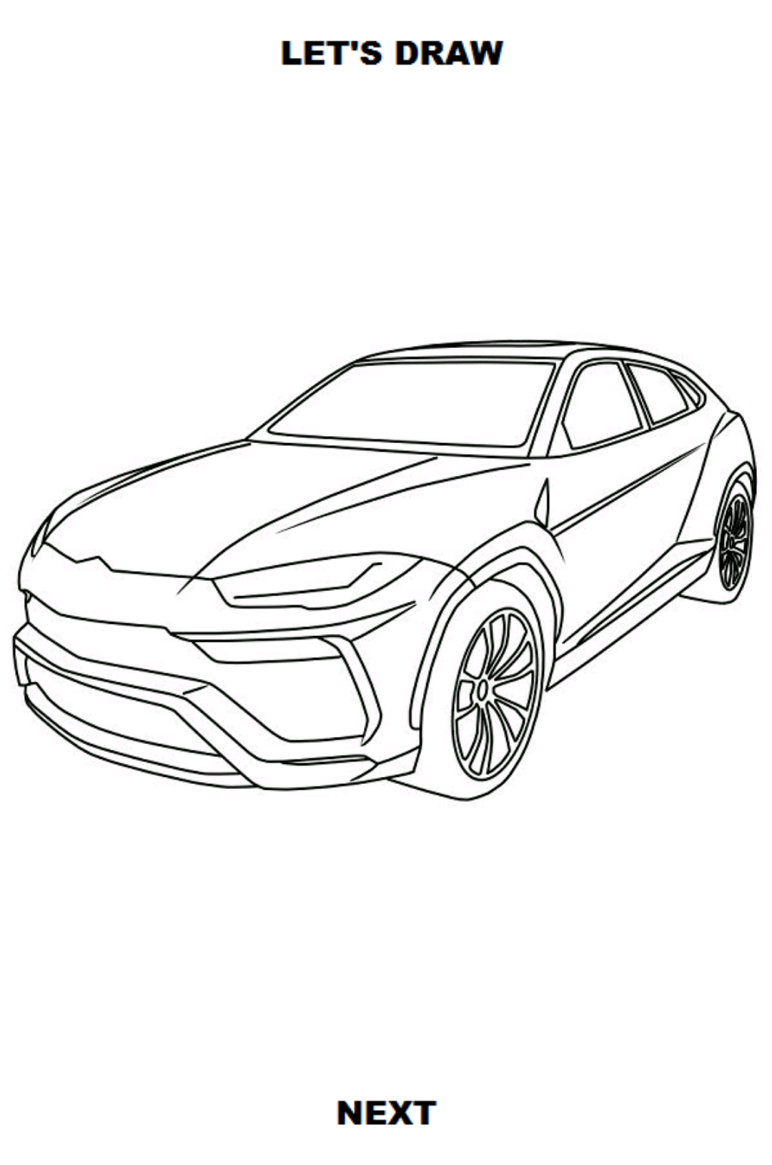 اسکرین شات 5 برنامه Draw Cars: SUV