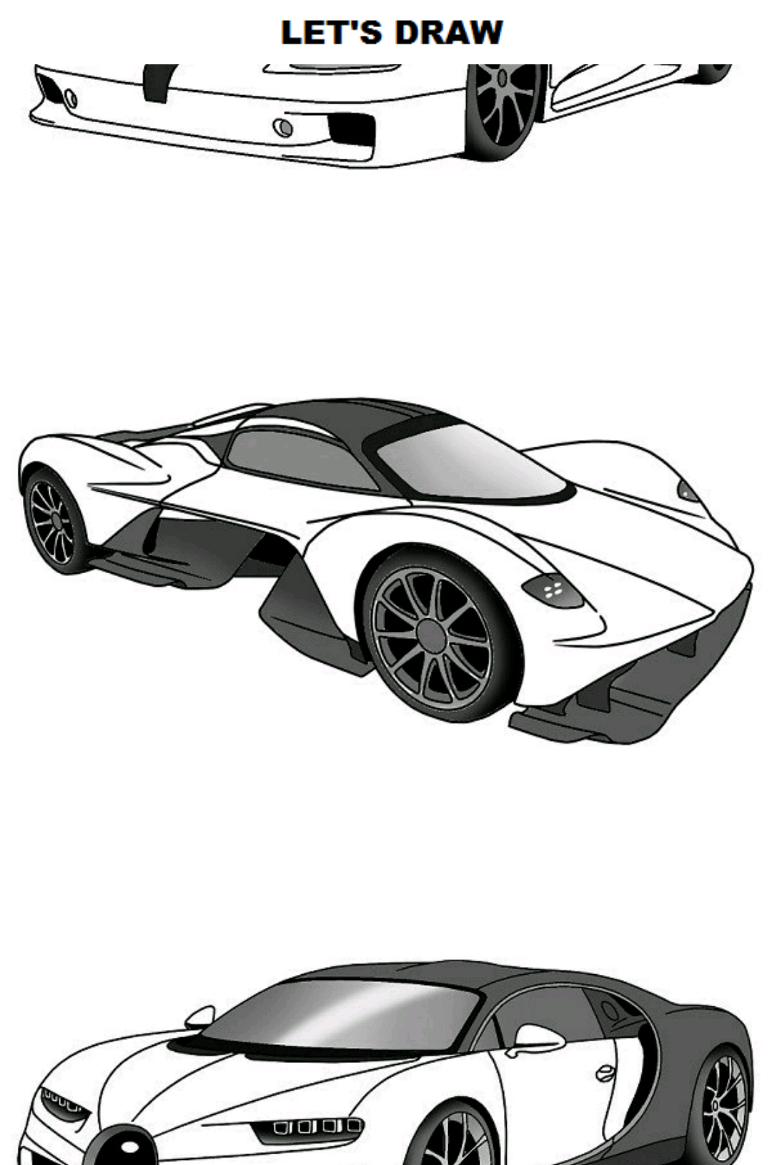 اسکرین شات 1 برنامه Draw Cars: Hypercar