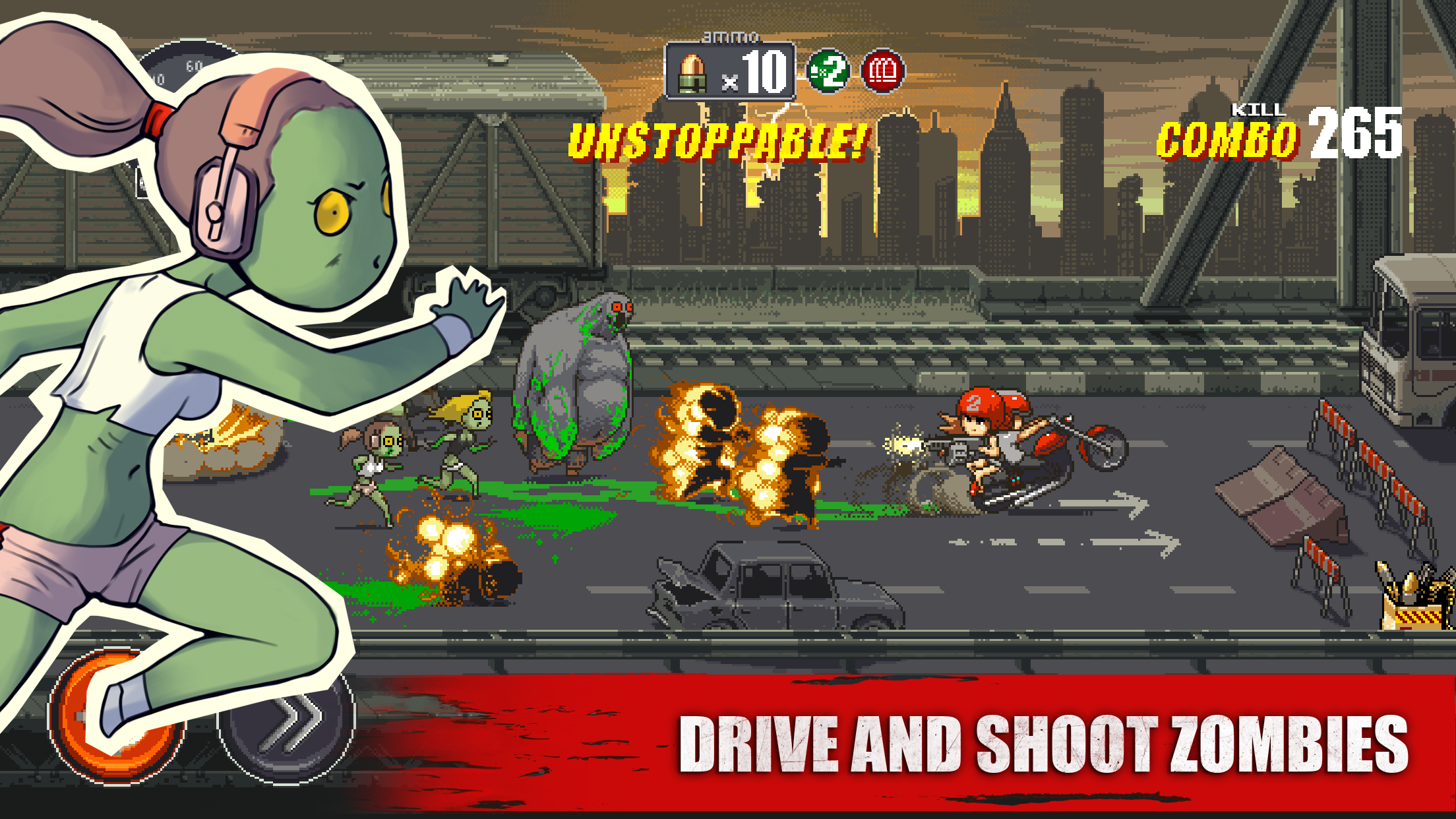 اسکرین شات 2 بازی Dead Ahead: Zombie bike racing