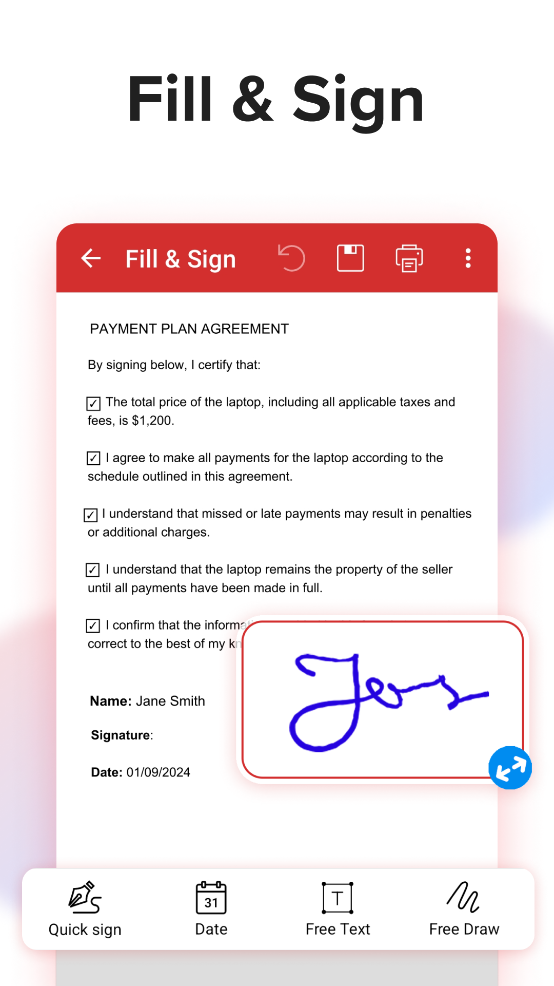 اسکرین شات 5 برنامه MobiPDF: PDF Editor & Scanner