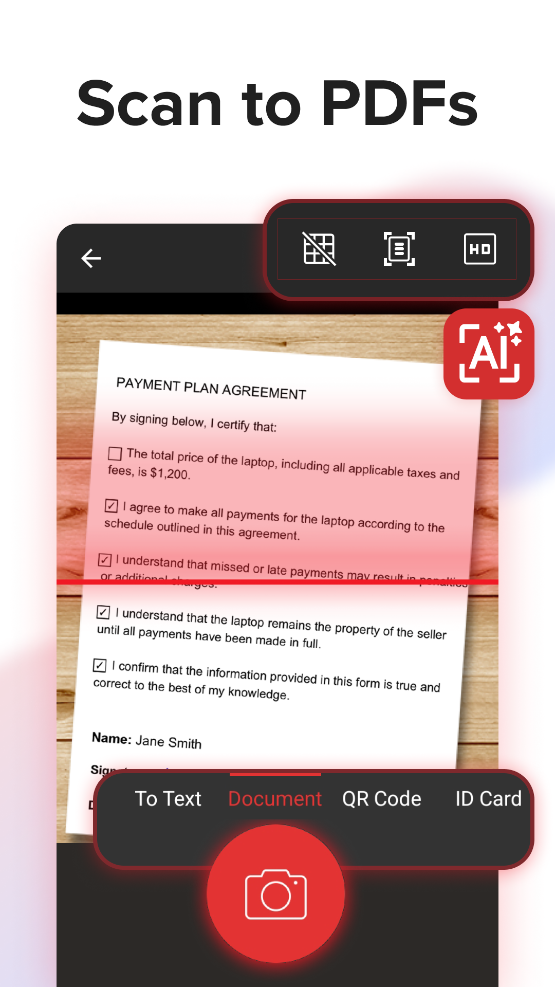 اسکرین شات 2 برنامه MobiPDF: PDF Editor & Scanner