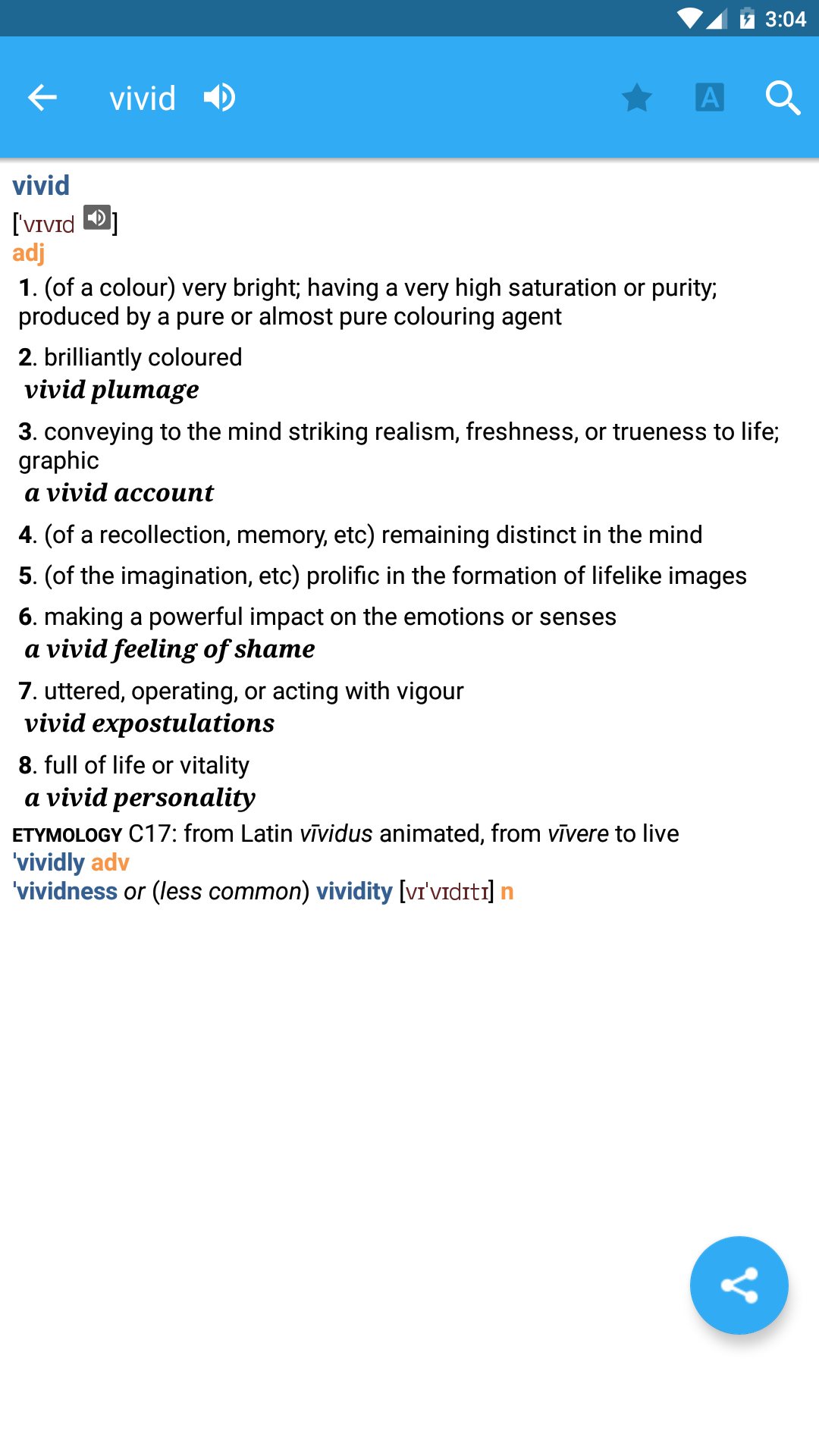 اسکرین شات 1 برنامه Collins English Dictionary Pro