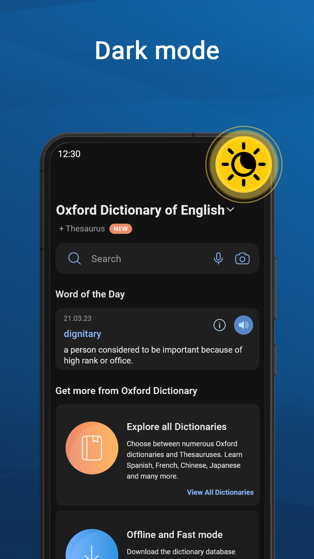 اسکرین شات 6 برنامه Oxford Dictionary & Thesaurus