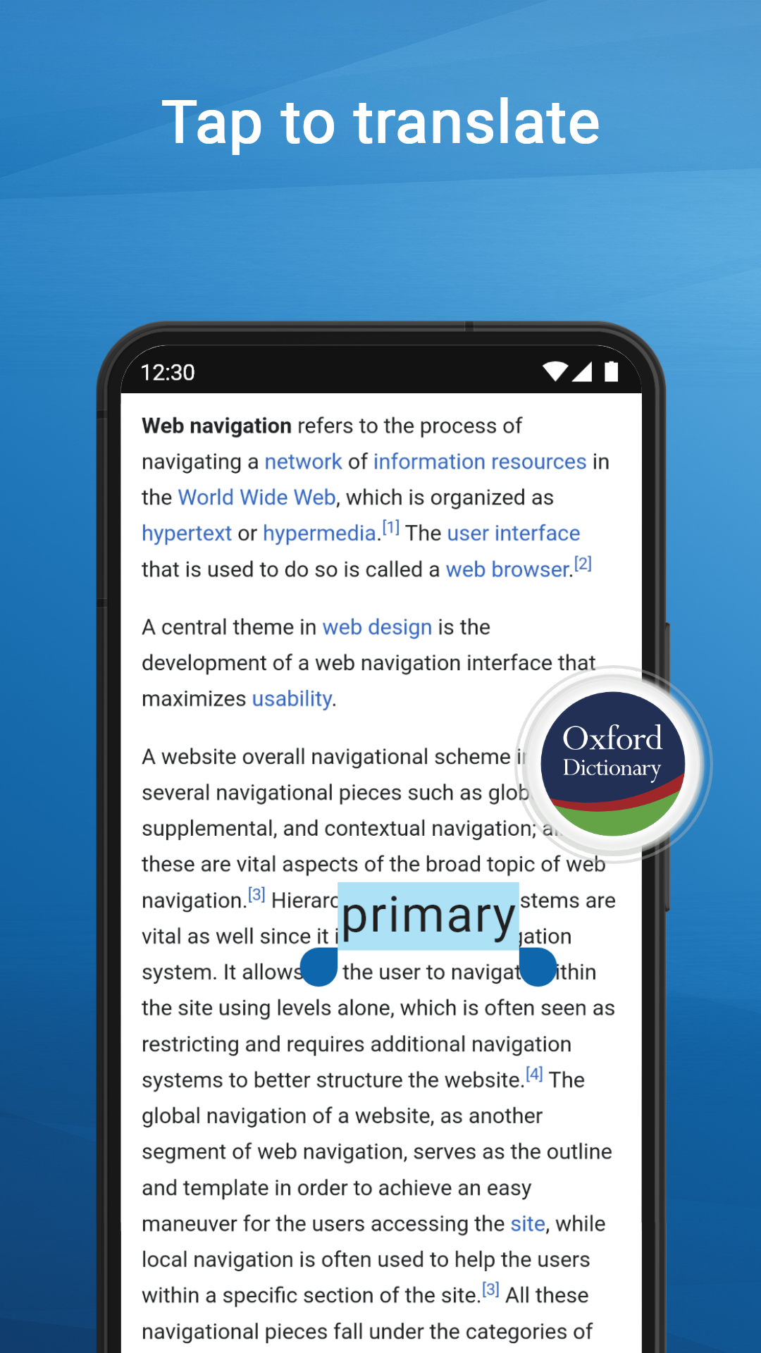 اسکرین شات 8 برنامه Oxford Dictionary & Thesaurus