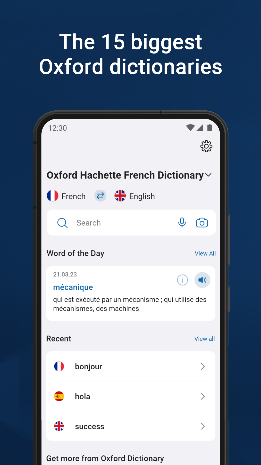 اسکرین شات 2 برنامه Oxford Dictionary & Thesaurus
