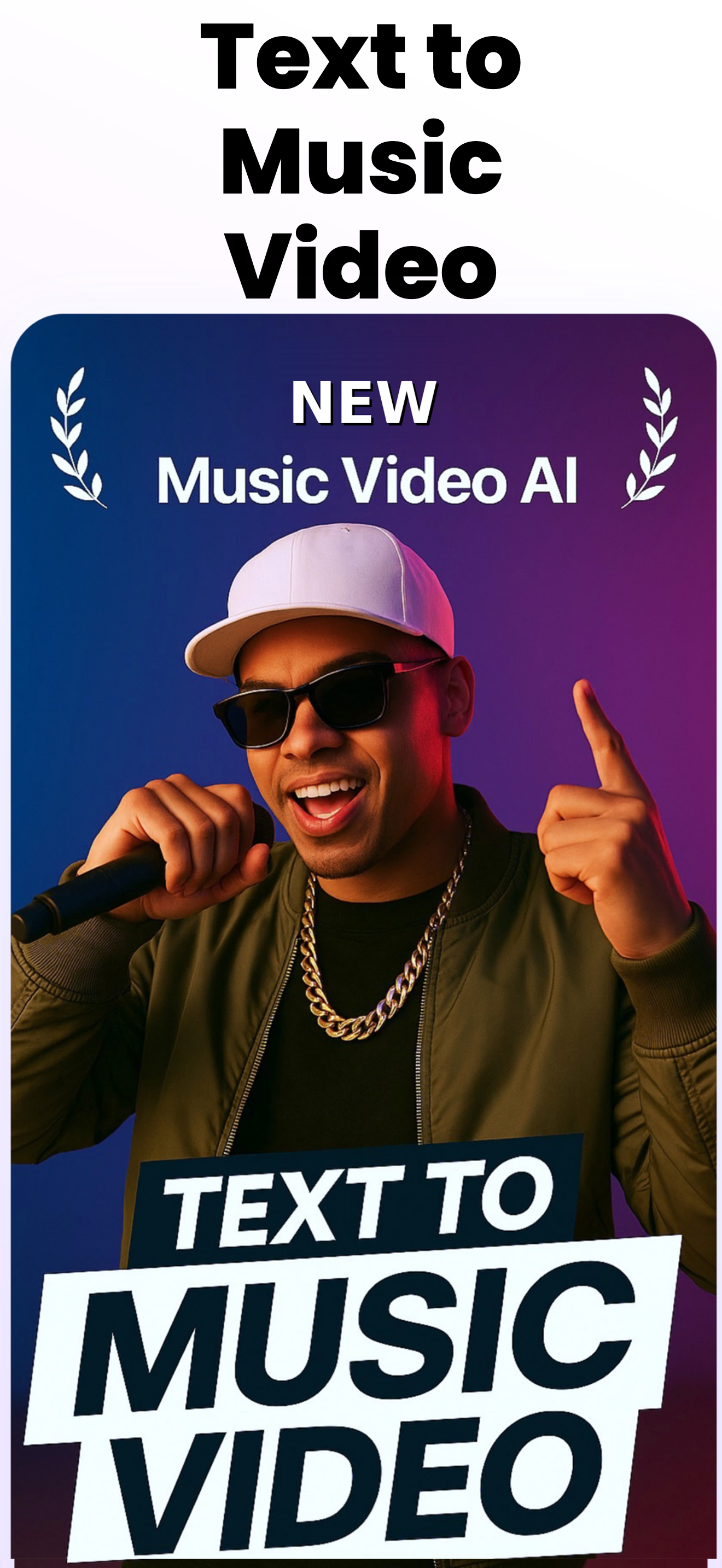 اسکرین شات 1 برنامه AI Music Video Maker - Rap AI