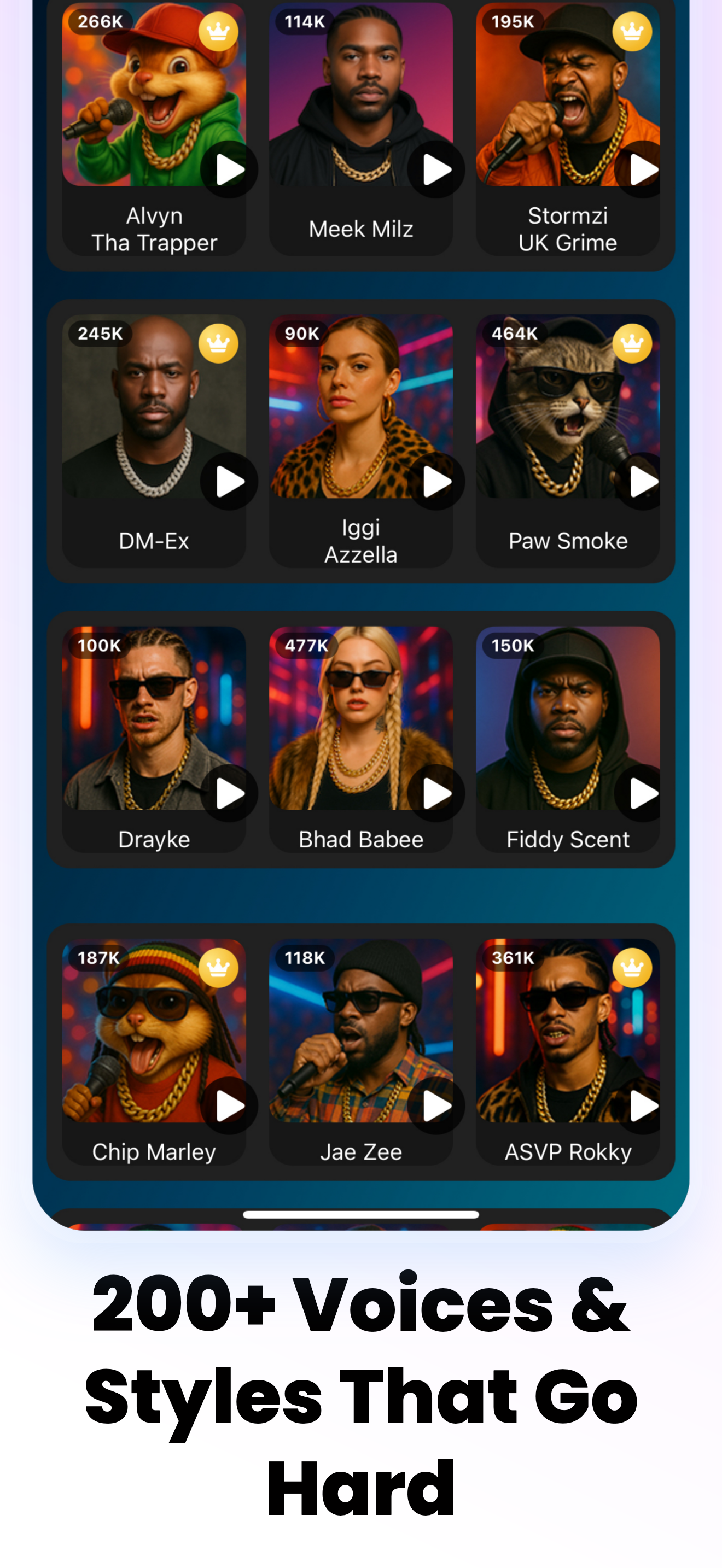 اسکرین شات 5 برنامه AI Music Video Maker - Rap AI