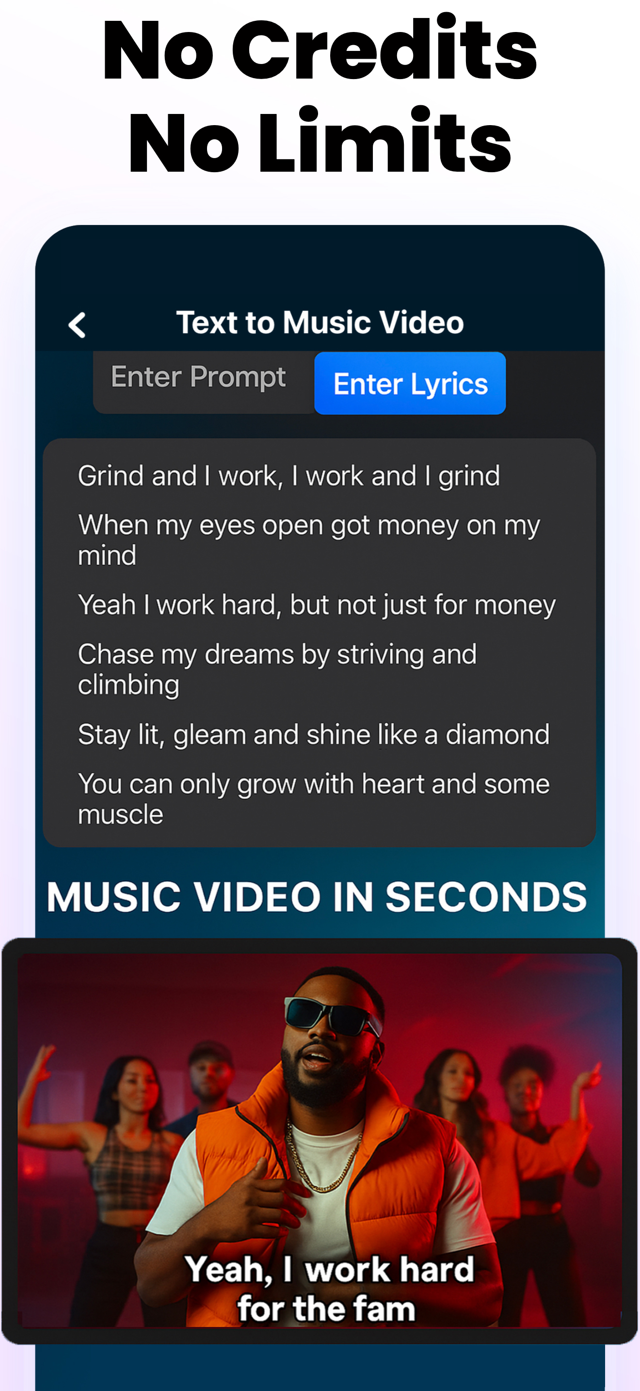 اسکرین شات 4 برنامه AI Music Video Maker - Rap AI