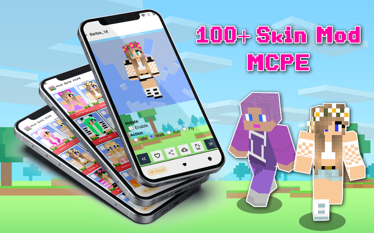 اسکرین شات 1 برنامه Skin Girls For Minecraft PE