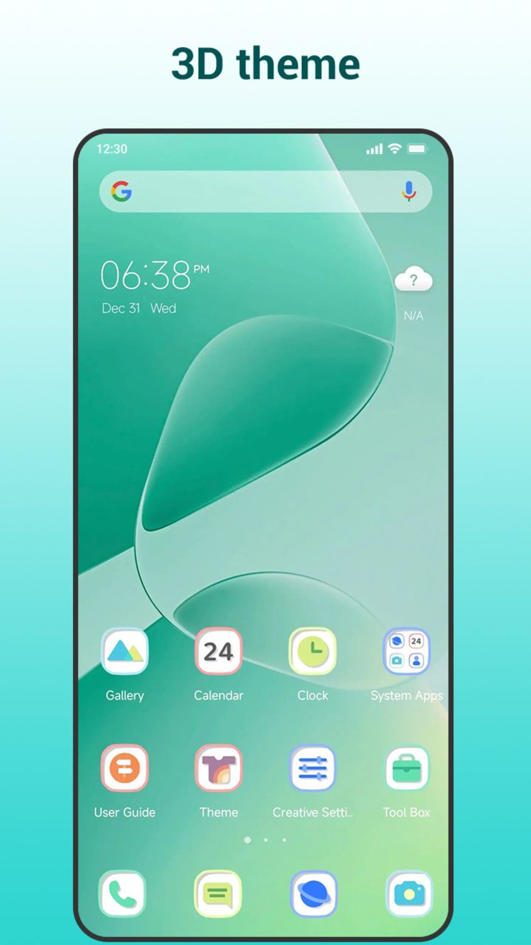 اسکرین شات 4 برنامه Handy Launcher:Onehanded,Smart