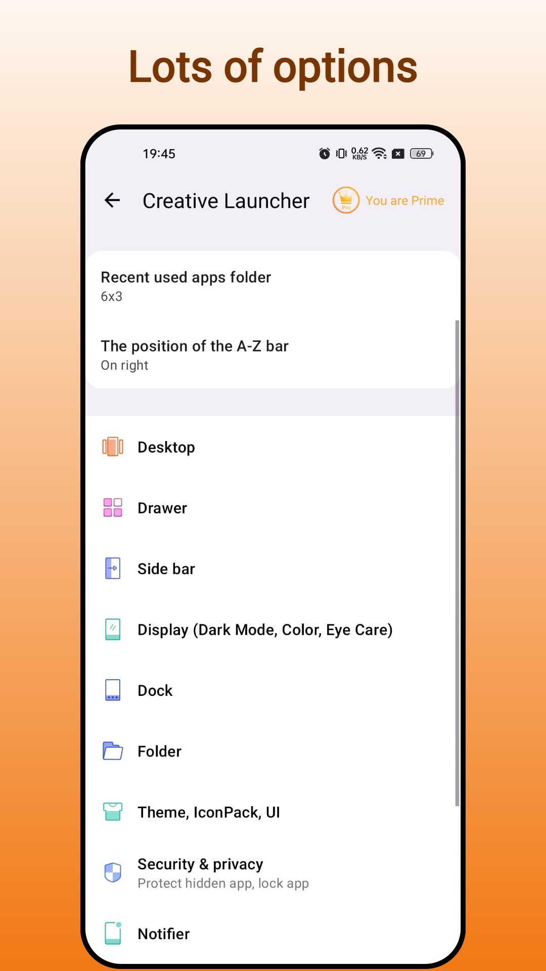 اسکرین شات 7 برنامه Handy Launcher:Onehanded,Smart