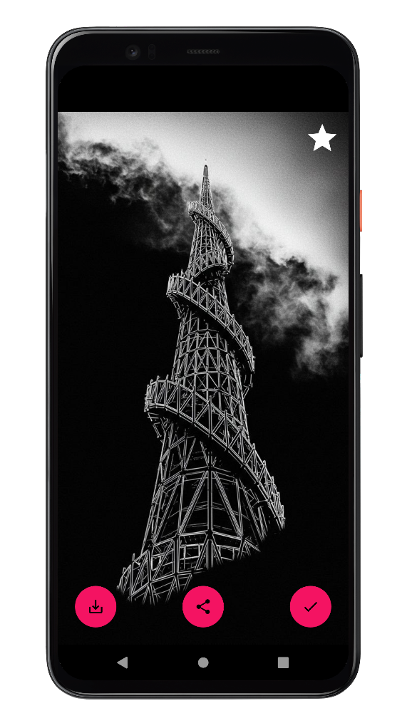 اسکرین شات 4 برنامه ‏تصویر زمینه سیاه سفید