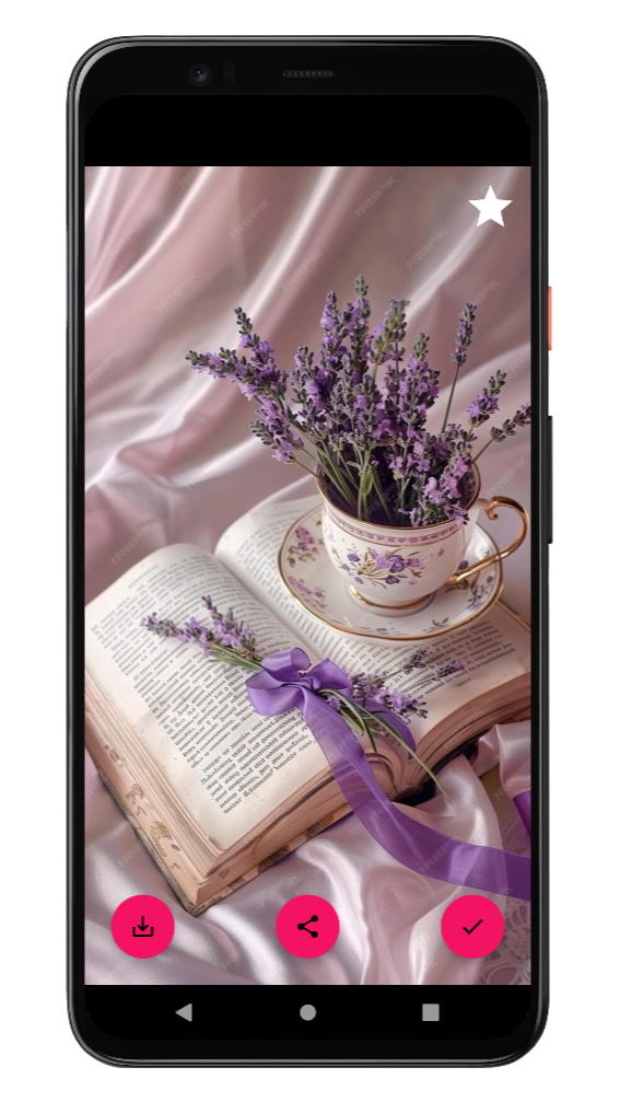 اسکرین شات 4 برنامه ‏تصویر زمینه بنفش دخترانه