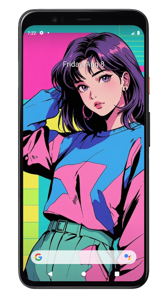 اسکرین شات 5 برنامه ‏تصویر زمینه بنفش دخترانه