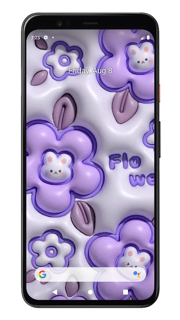 اسکرین شات 7 برنامه ‏تصویر زمینه بنفش دخترانه