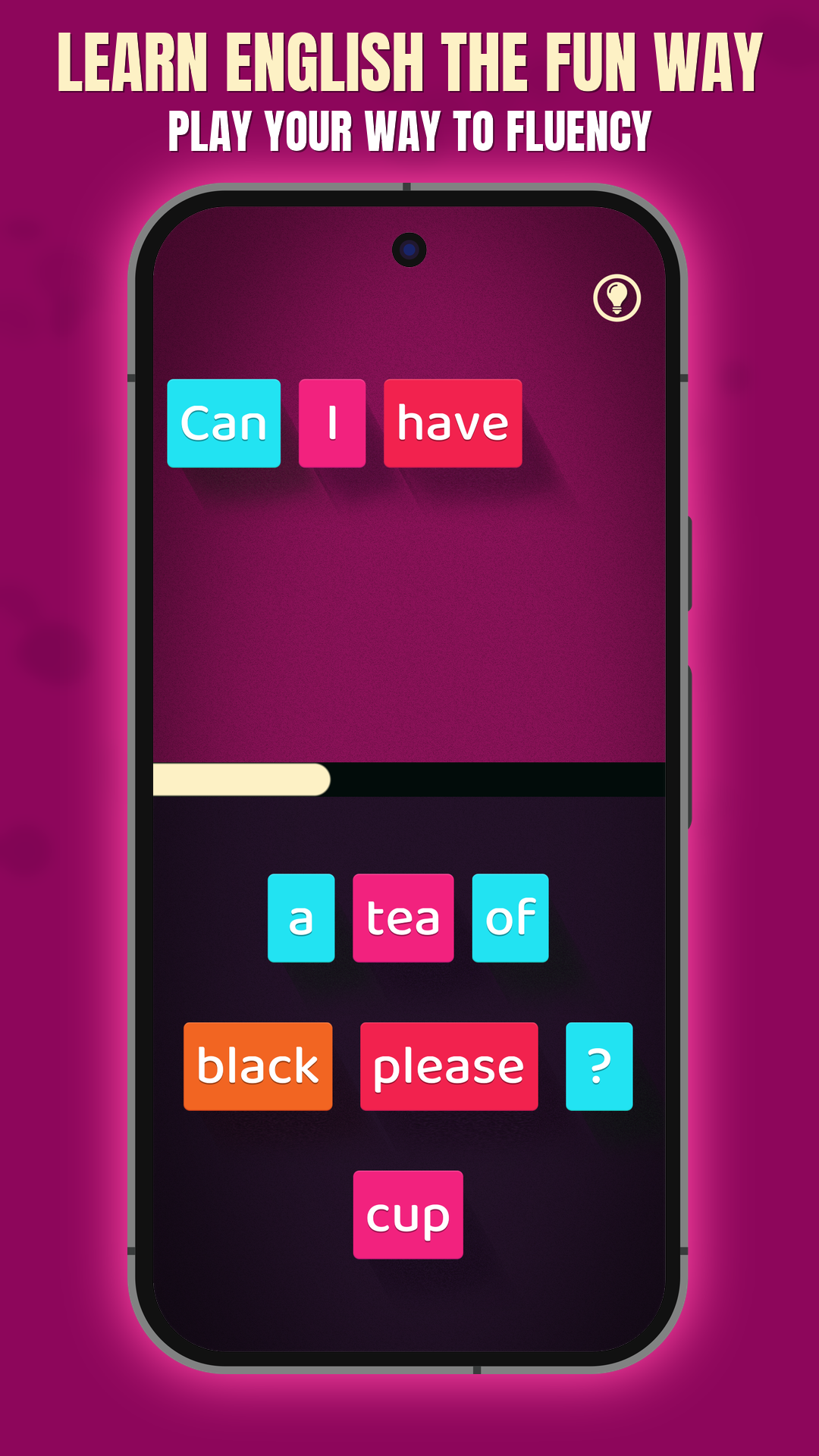 اسکرین شات 1 بازی Learn English Sentence Master