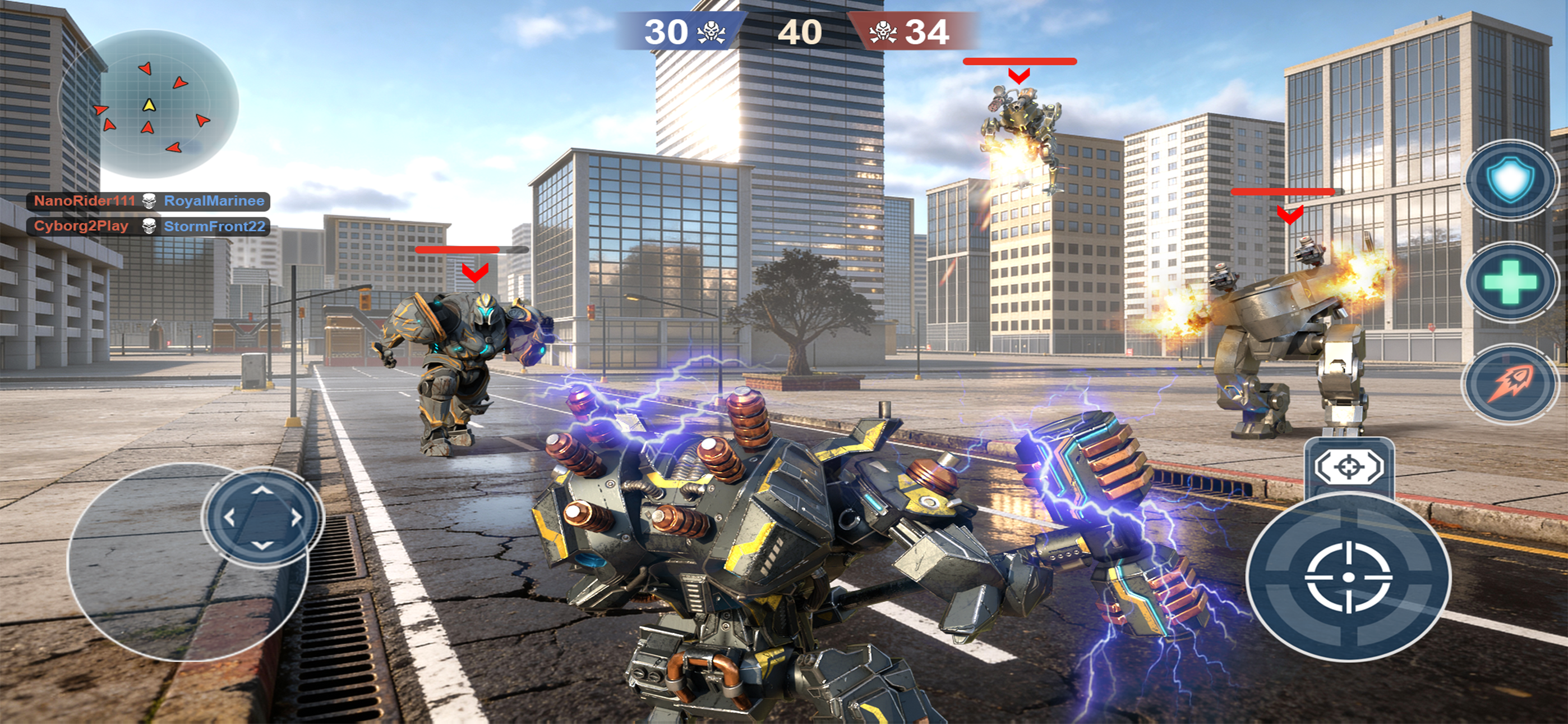 اسکرین شات 2 بازی Mech Wars Online Robot Battles